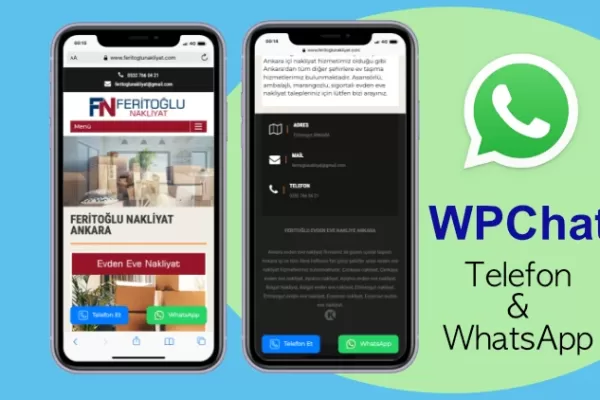 wordpress hemen ara şimdi ara ve whatsapp butonu