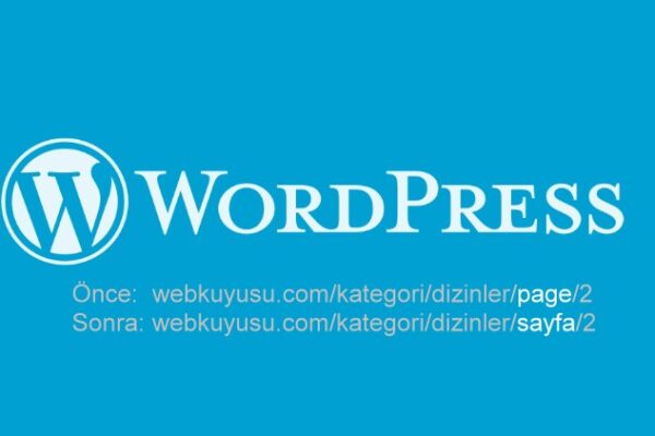 wordpress page yazısını değiştirme